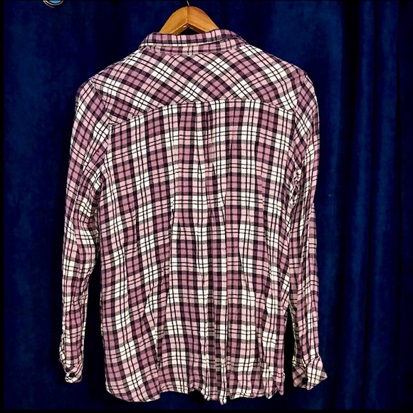 Love & Legend Addition Elle pink plaid button down - Picture 4 of 4